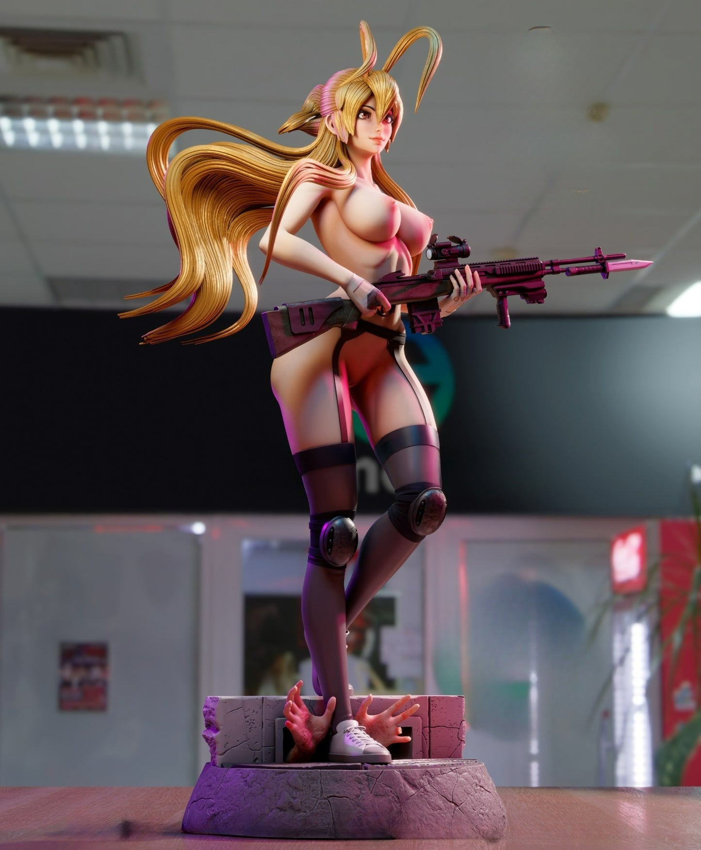 3247 Rei Miyamoto NSFW - Highschool of the Dead - STL 3D Print Files