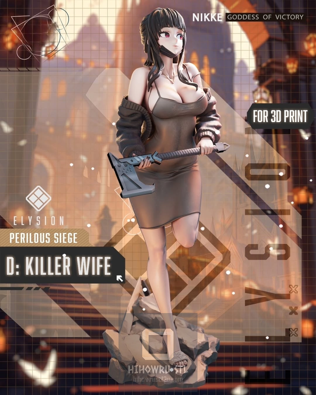 4524 D: Killer Wife - Nikke Goddess of Victory - STL 3D Print Files