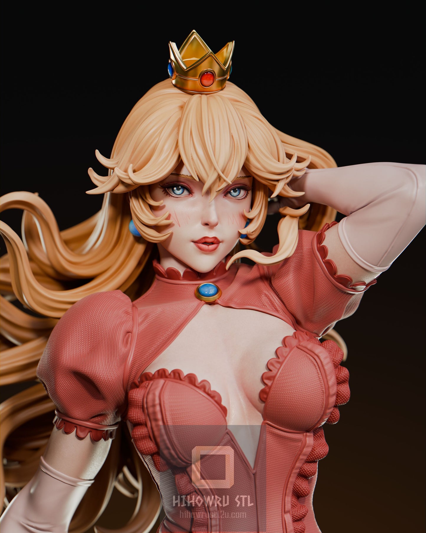 4796 Princes Peach - Super Mario Bros - STL 3D Print Files