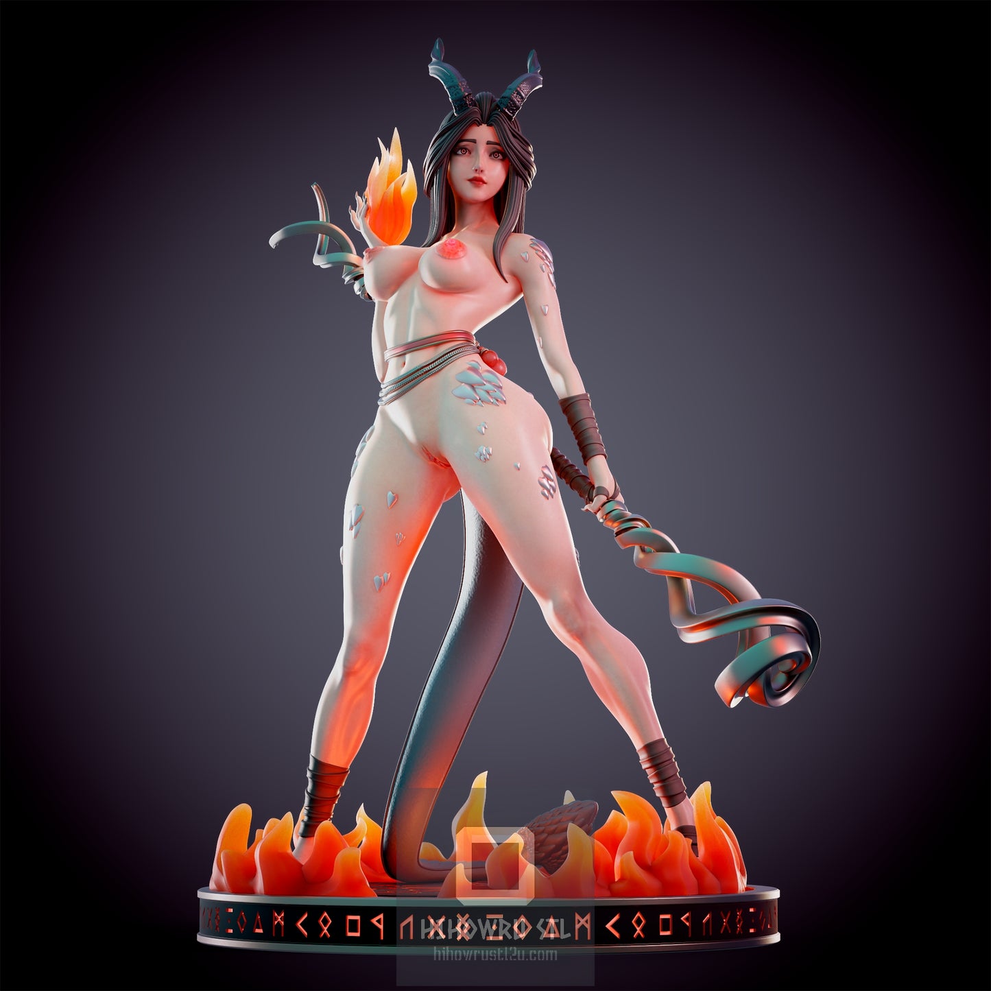 4599 Dragonborn Fire Priest NSFW - STL 3D Print Files