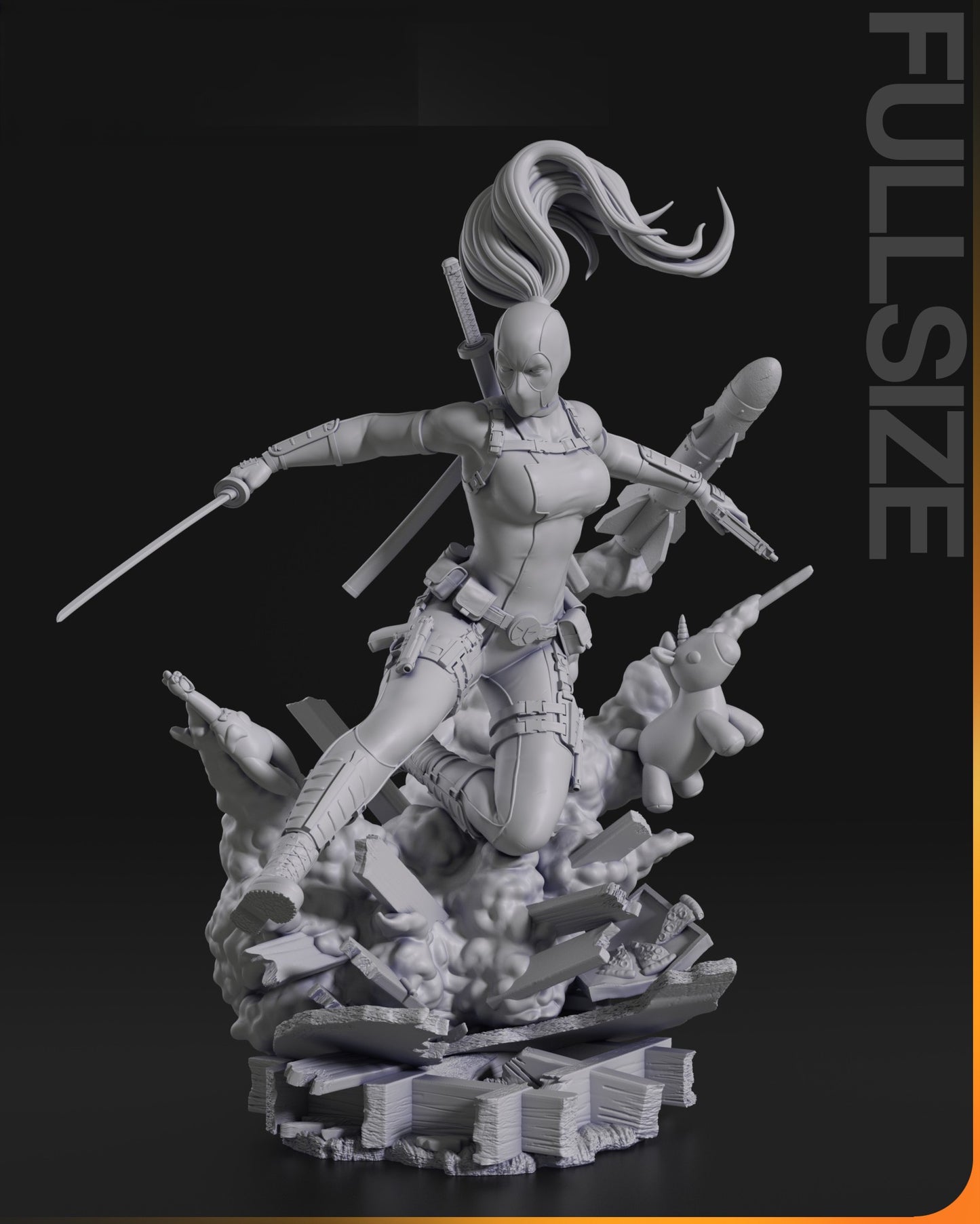 2630 Lady Deadpool - Deadpool - STL 3D Print Files