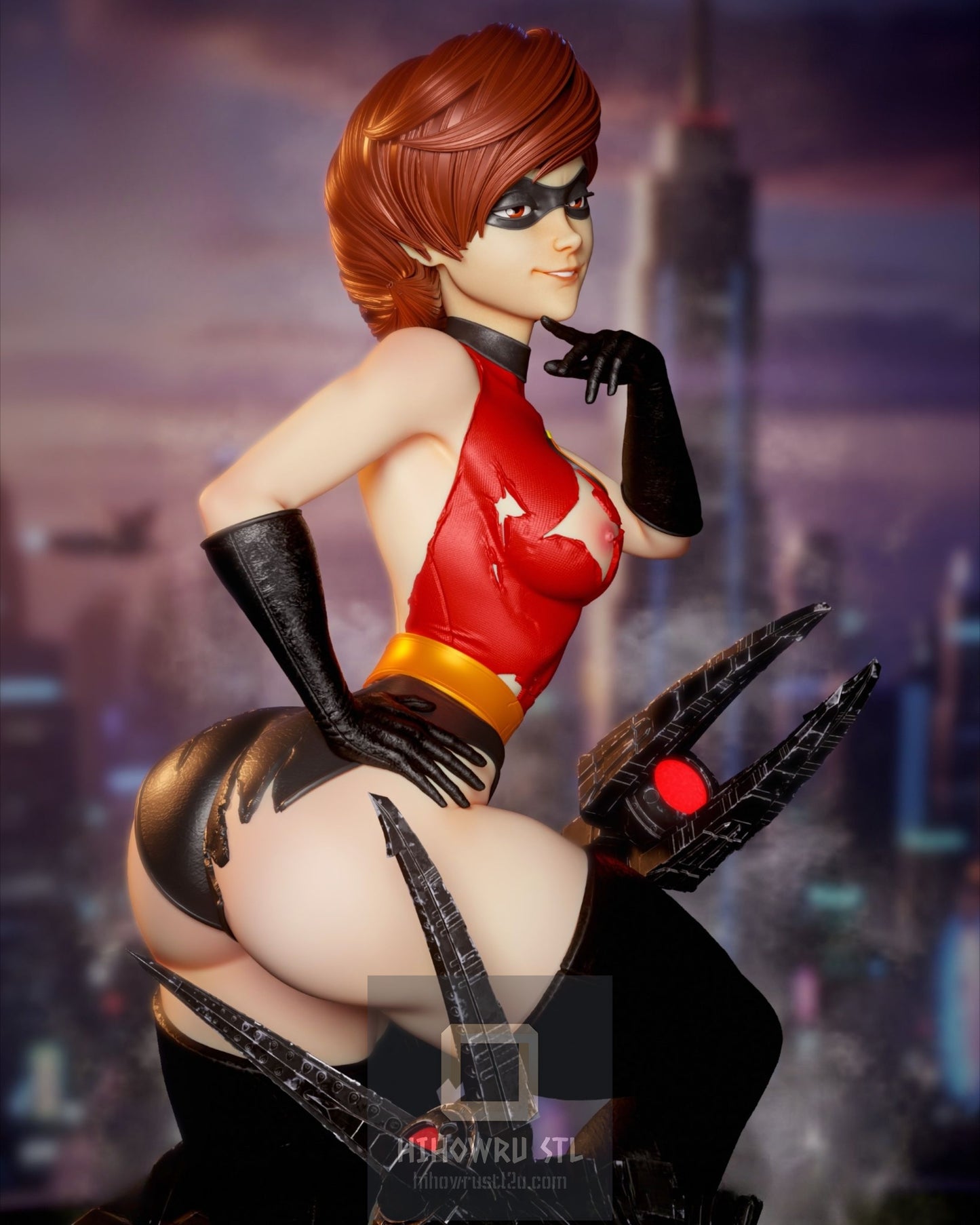 4476 Elastigirl NSFW - The Incredibles - STL 3D Print Files X 3D Animations