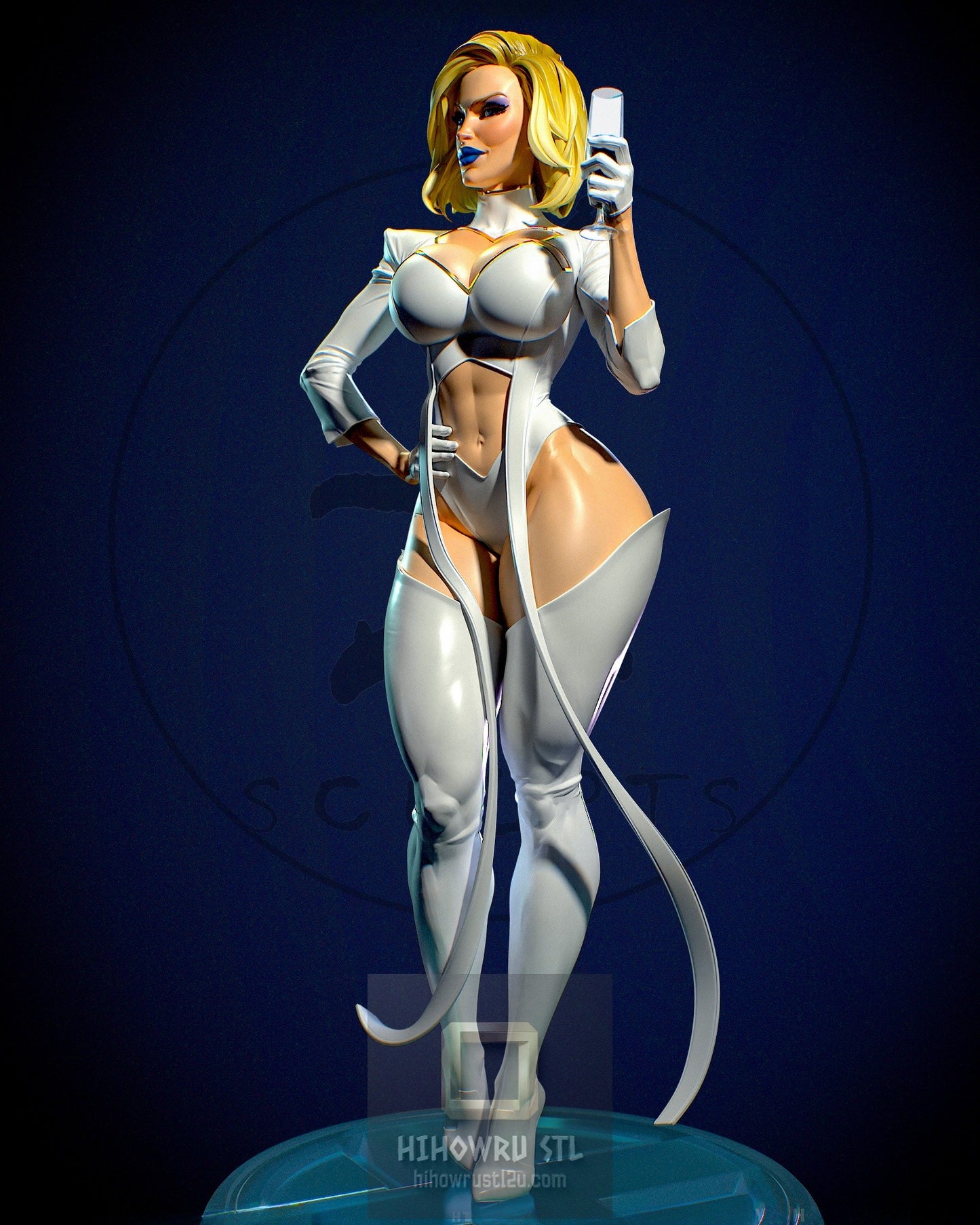 4994 Emma Frost NSFW - X-men - STL 3D Print Files