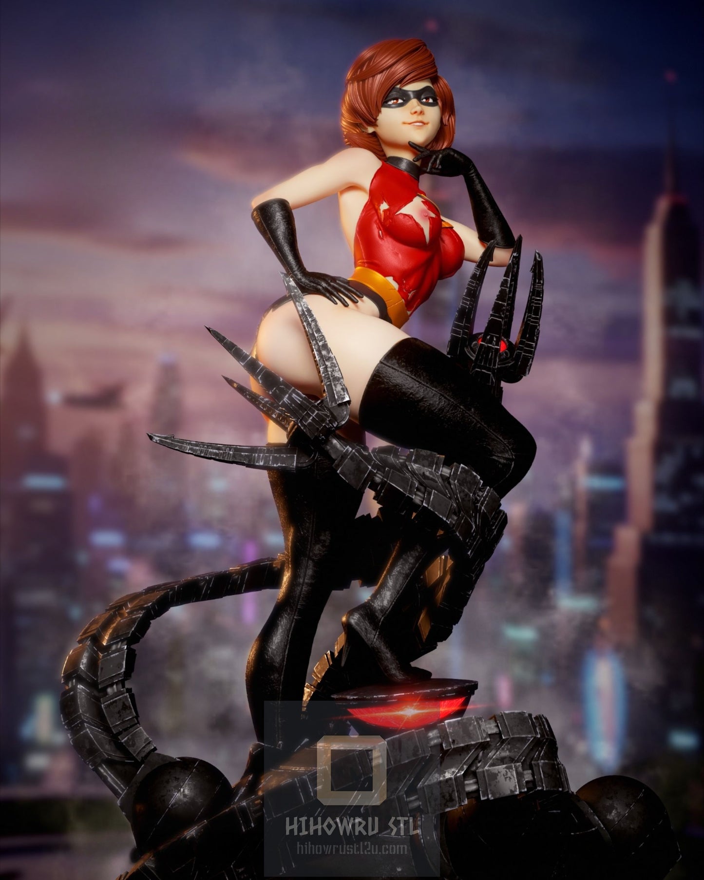 4476 Elastigirl NSFW - The Incredibles - STL 3D Print Files X 3D Animations