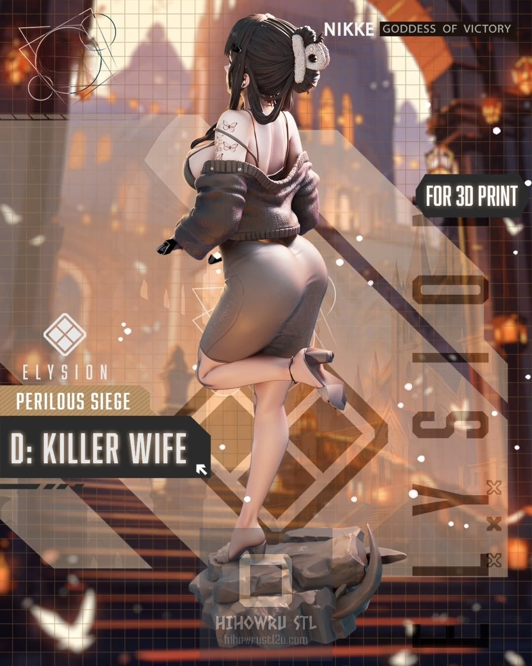 4524 D: Killer Wife - Nikke Goddess of Victory - STL 3D Print Files