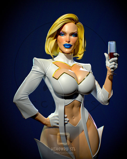 4994 Emma Frost NSFW - X-men - STL 3D Print Files