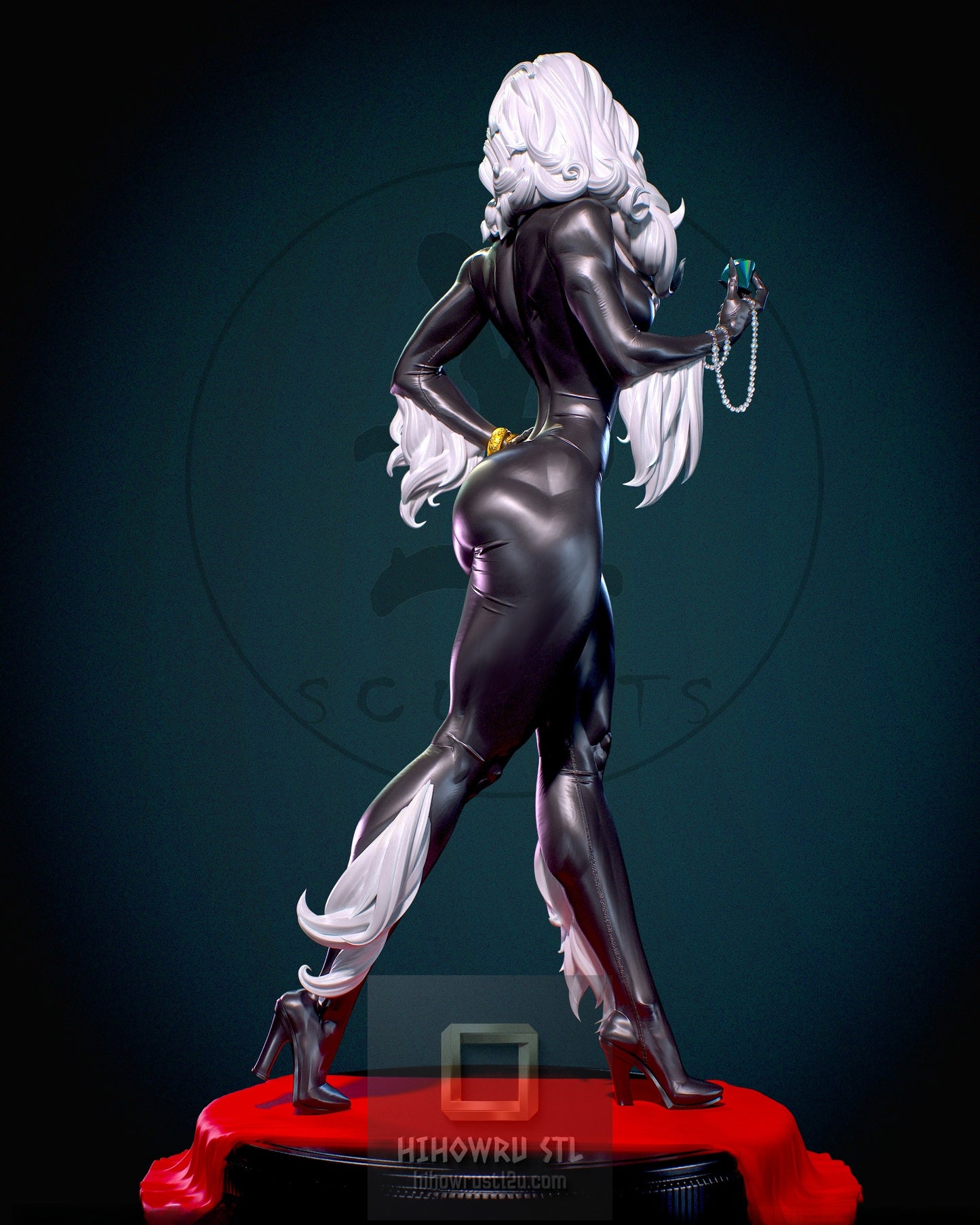 4984 Black Cat NSFW - Marvel Comics  - STL 3D Print Files