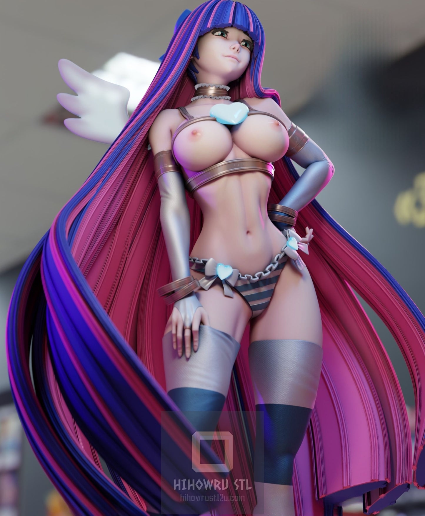 4402 Stocking NSFW - Panty & Stocking with Garterbelt - STL 3D Print Files