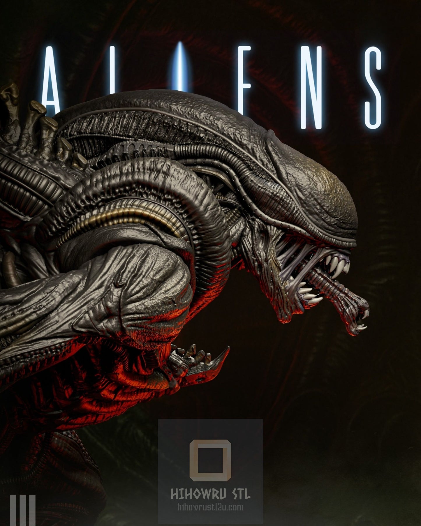 4438 Xenomorph - Alien - STL 3D Print Files