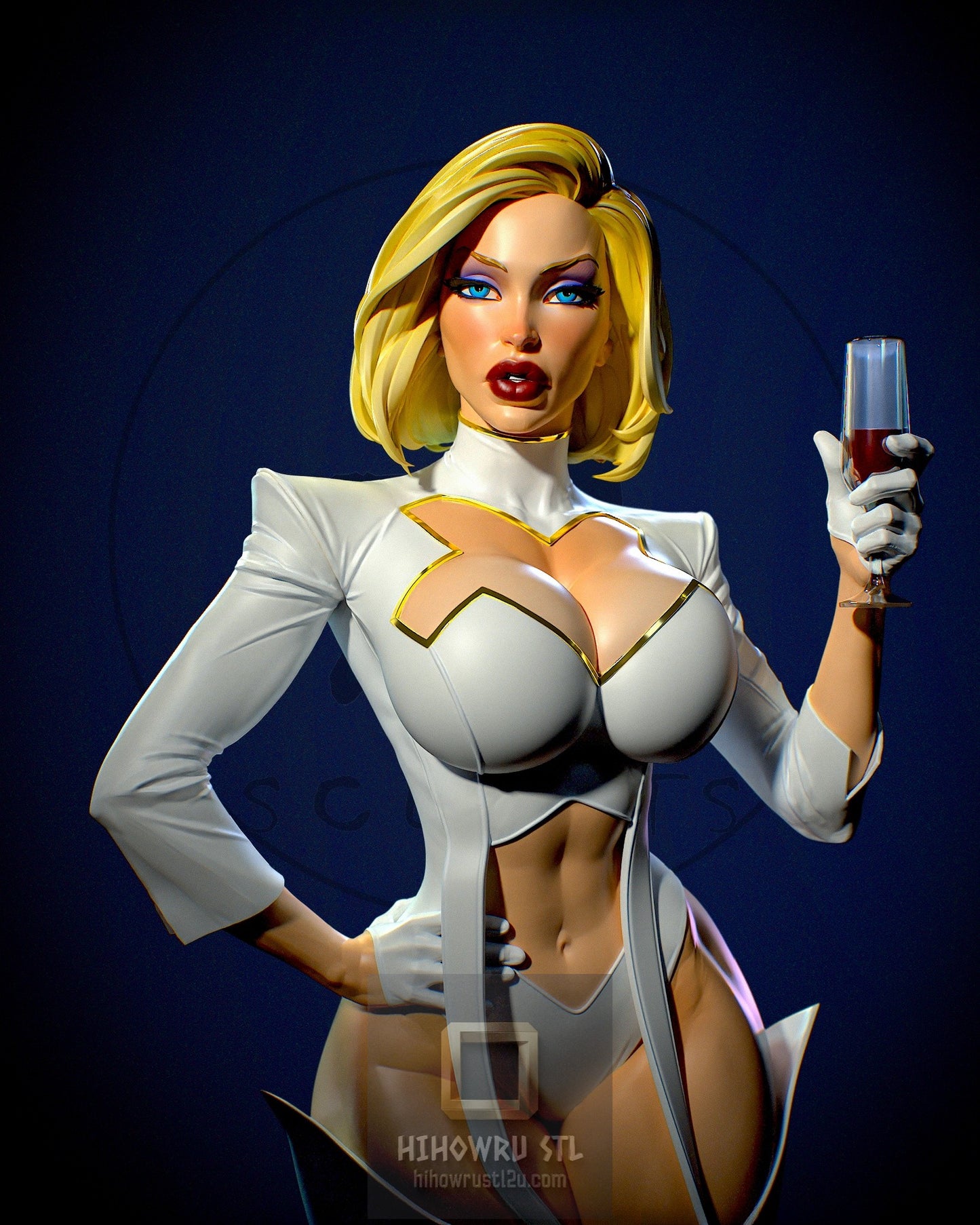 4994 Emma Frost NSFW - X-men - STL 3D Print Files