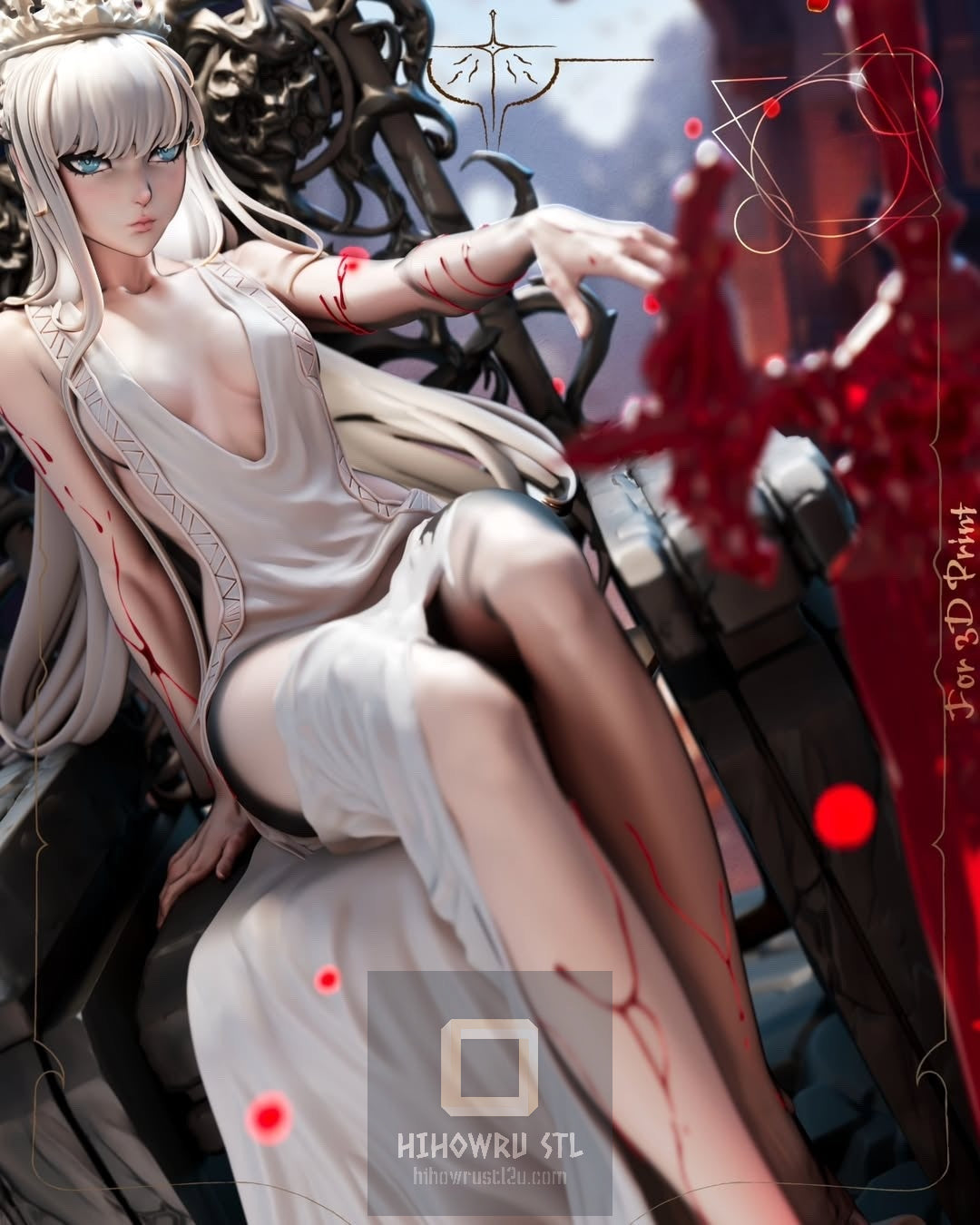 4572 Tearful Queen - STL 3D Print Files