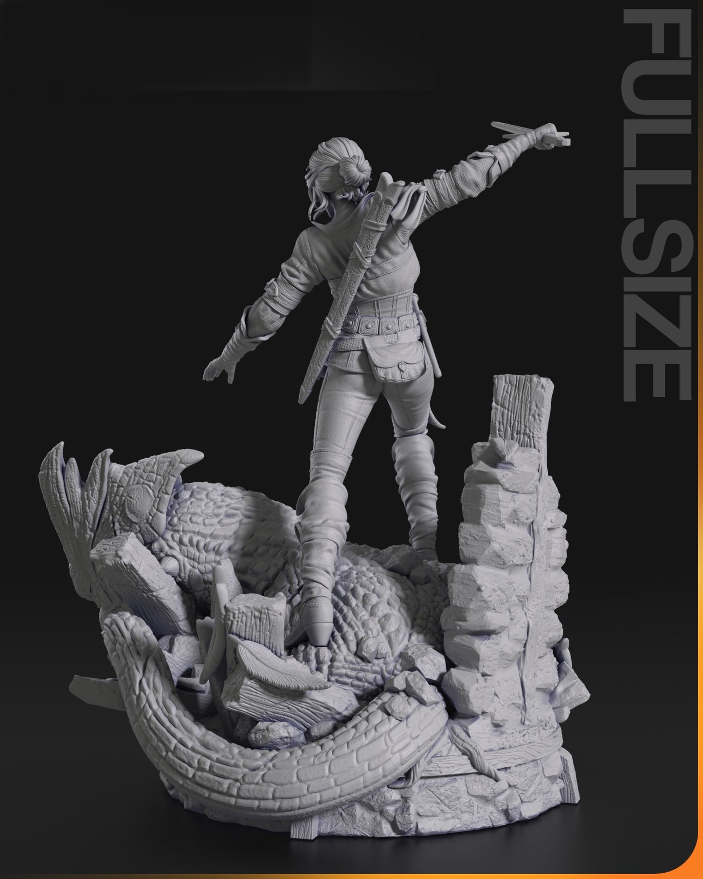 2297 Ciri - The Witcher 3 - STL 3D Print Files