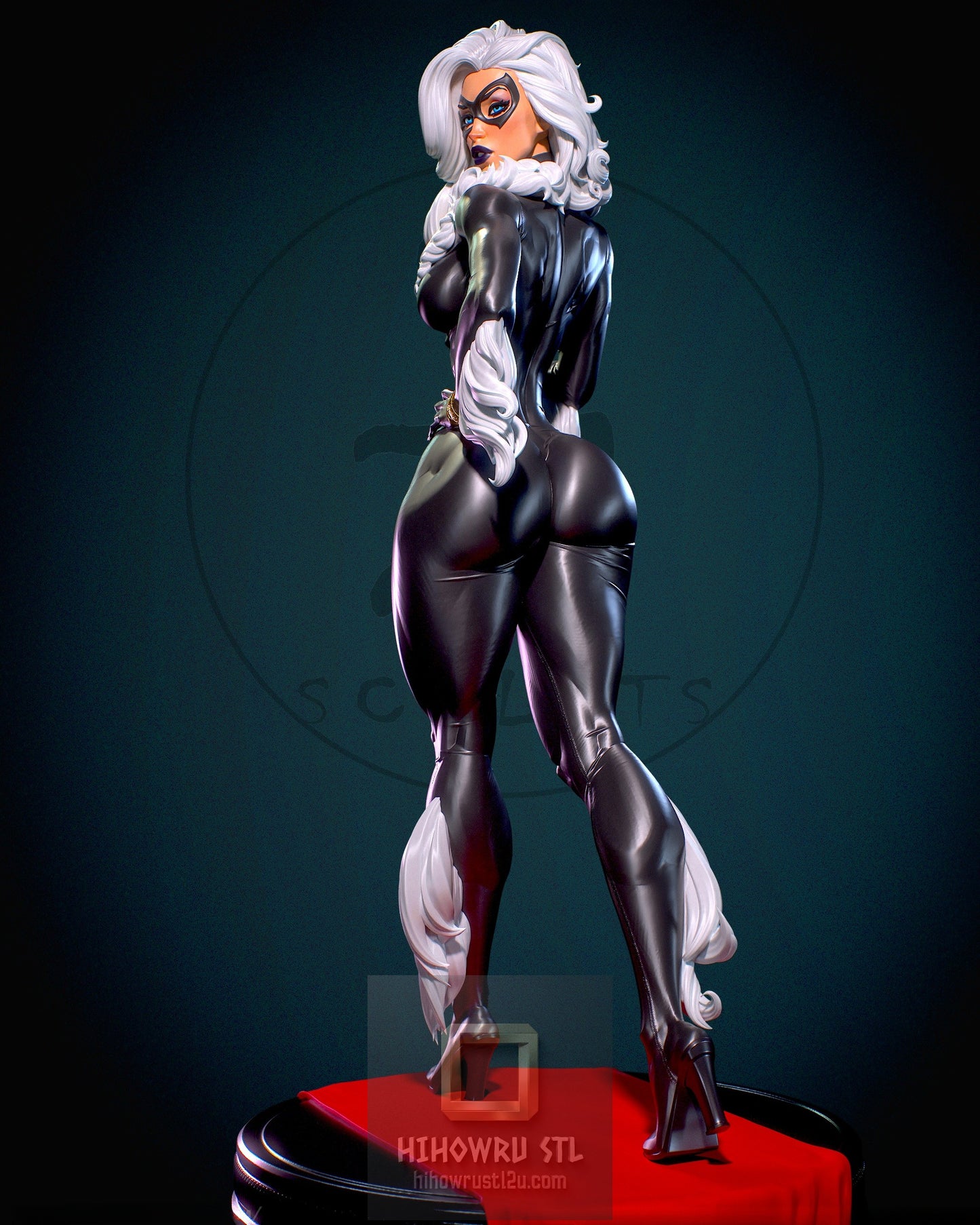 4984 Black Cat NSFW - Marvel Comics  - STL 3D Print Files