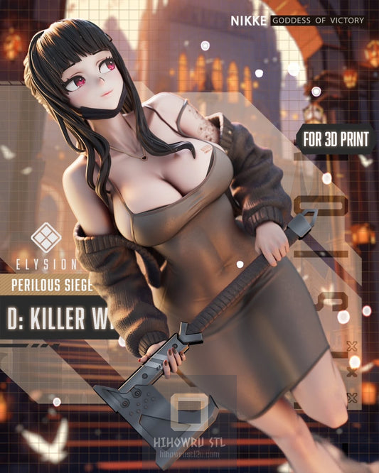 4524 D: Killer Wife - Nikke Goddess of Victory - STL 3D Print Files