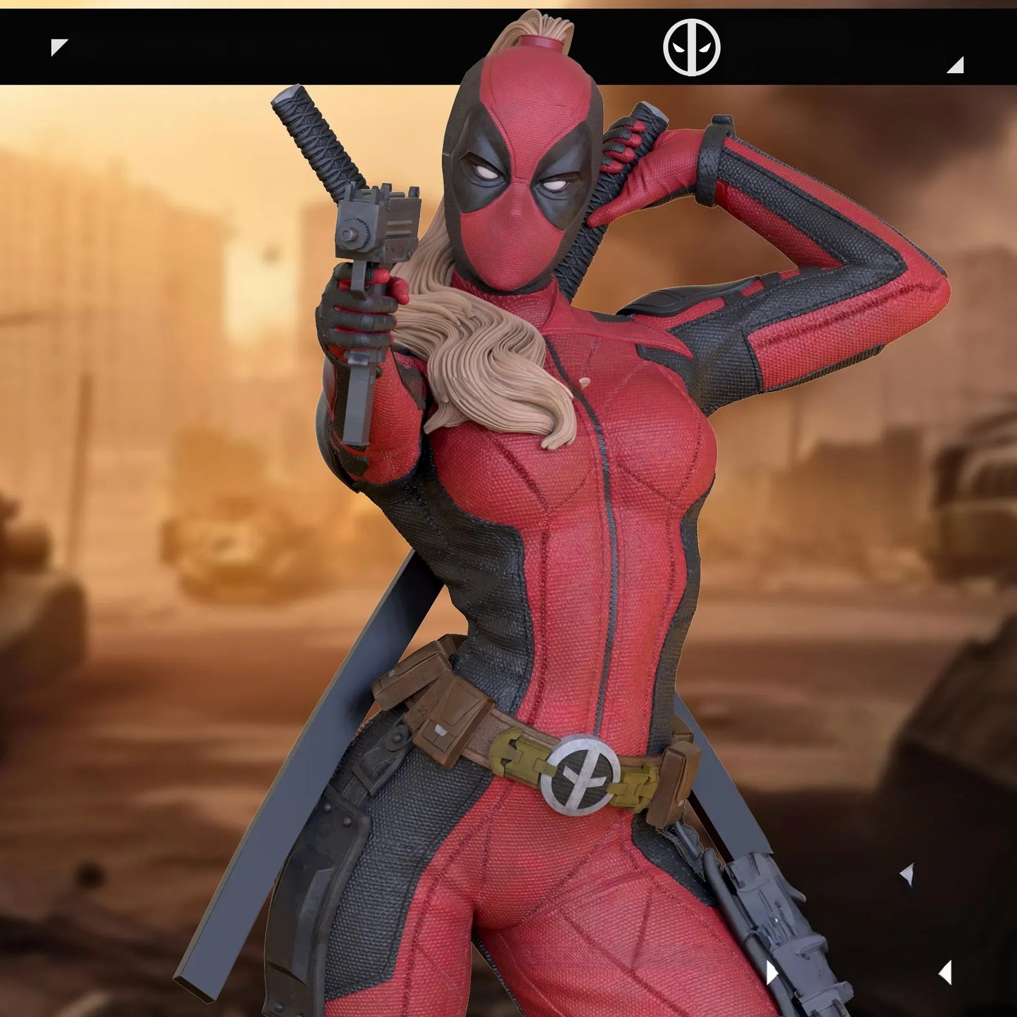 2856 Lady Deadpool NSFW - Deadpool - STL 3D Print Files