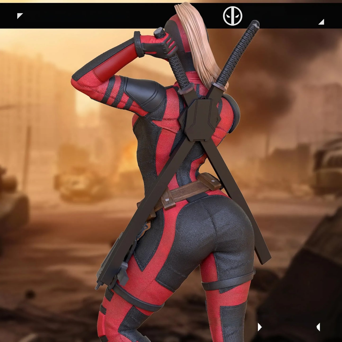 2856 Lady Deadpool NSFW - Deadpool - STL 3D Print Files