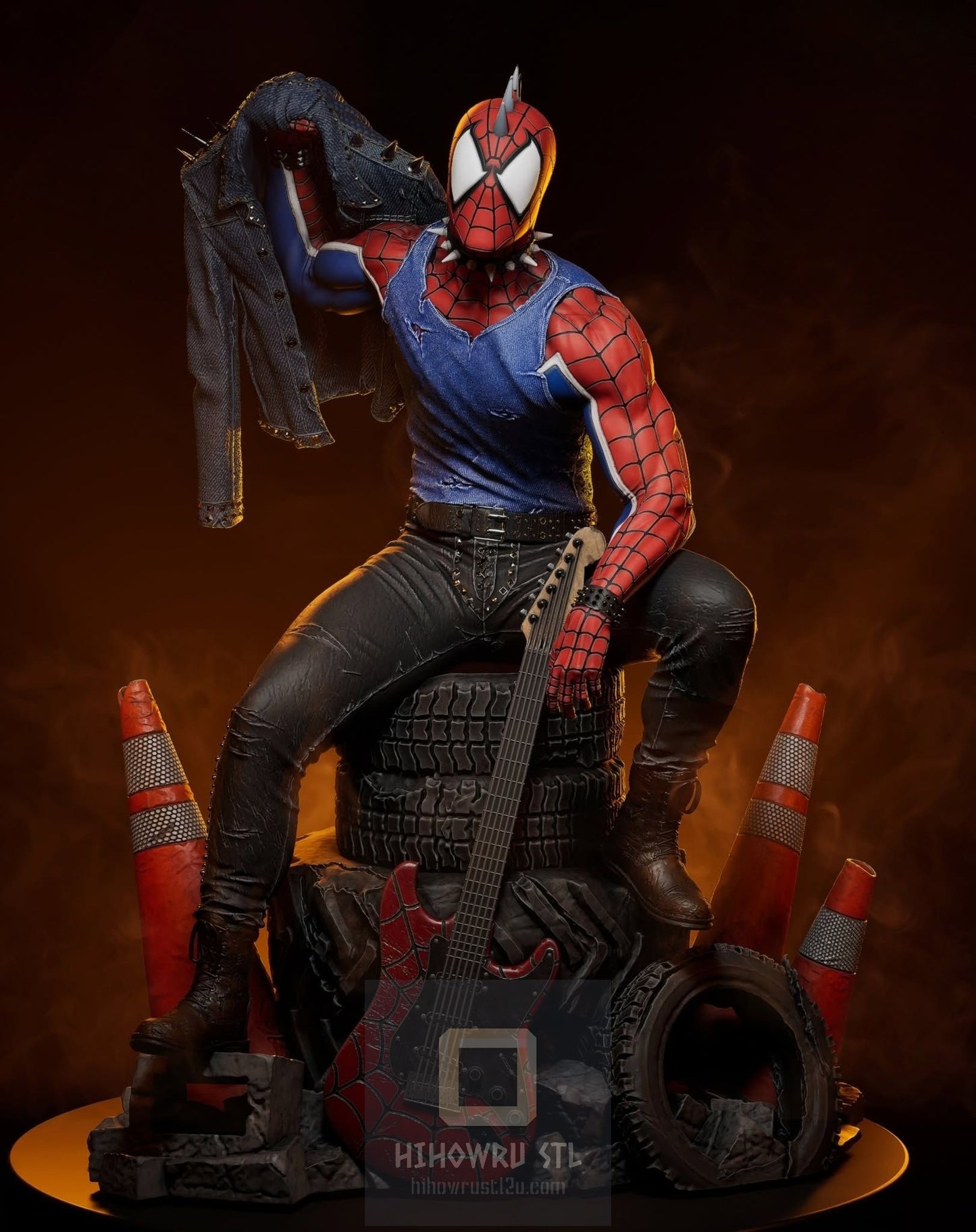 4299 Spider-Punk - Hobart Brown - STL 3D Print Files