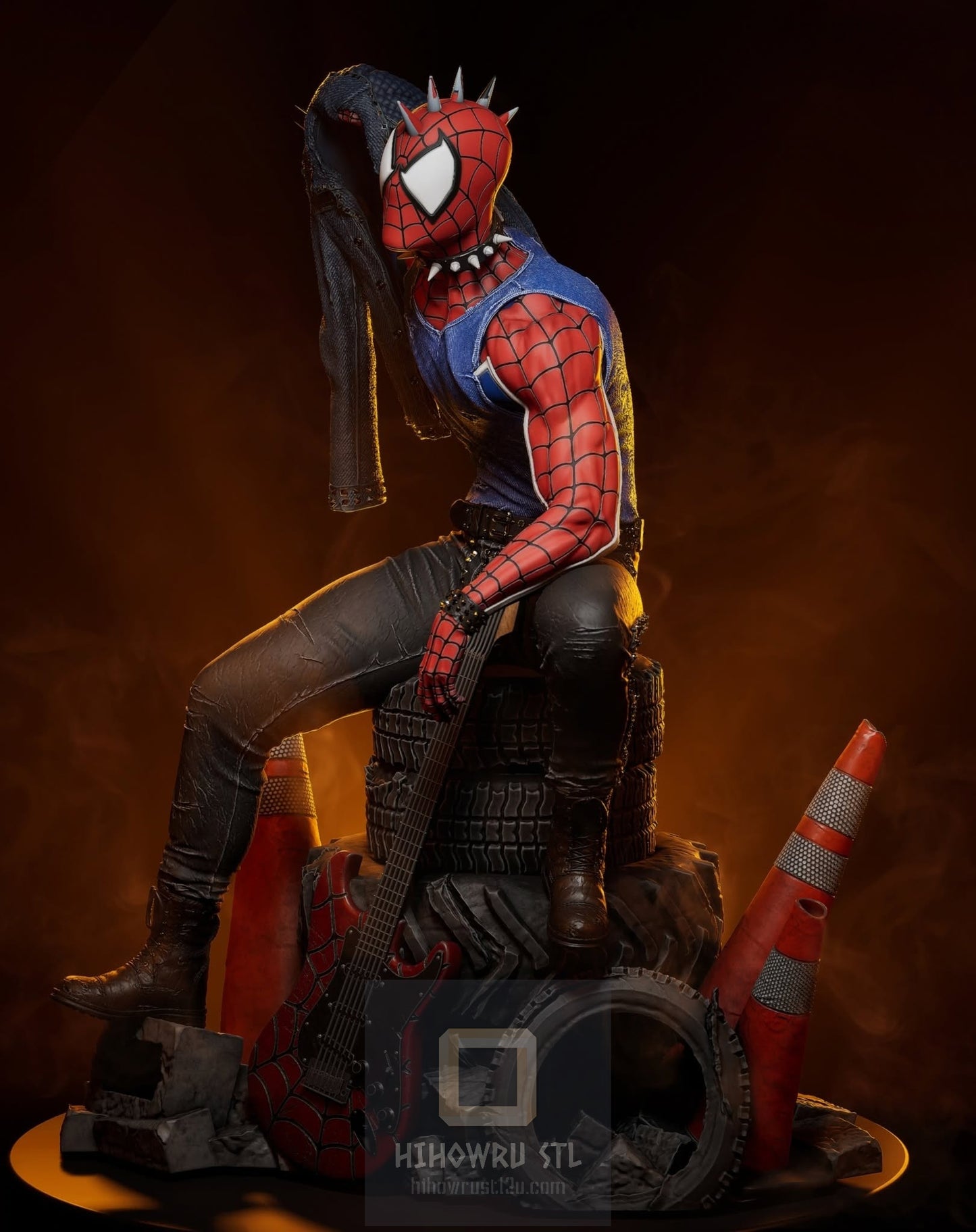 4299 Spider-Punk - Hobart Brown - STL 3D Print Files