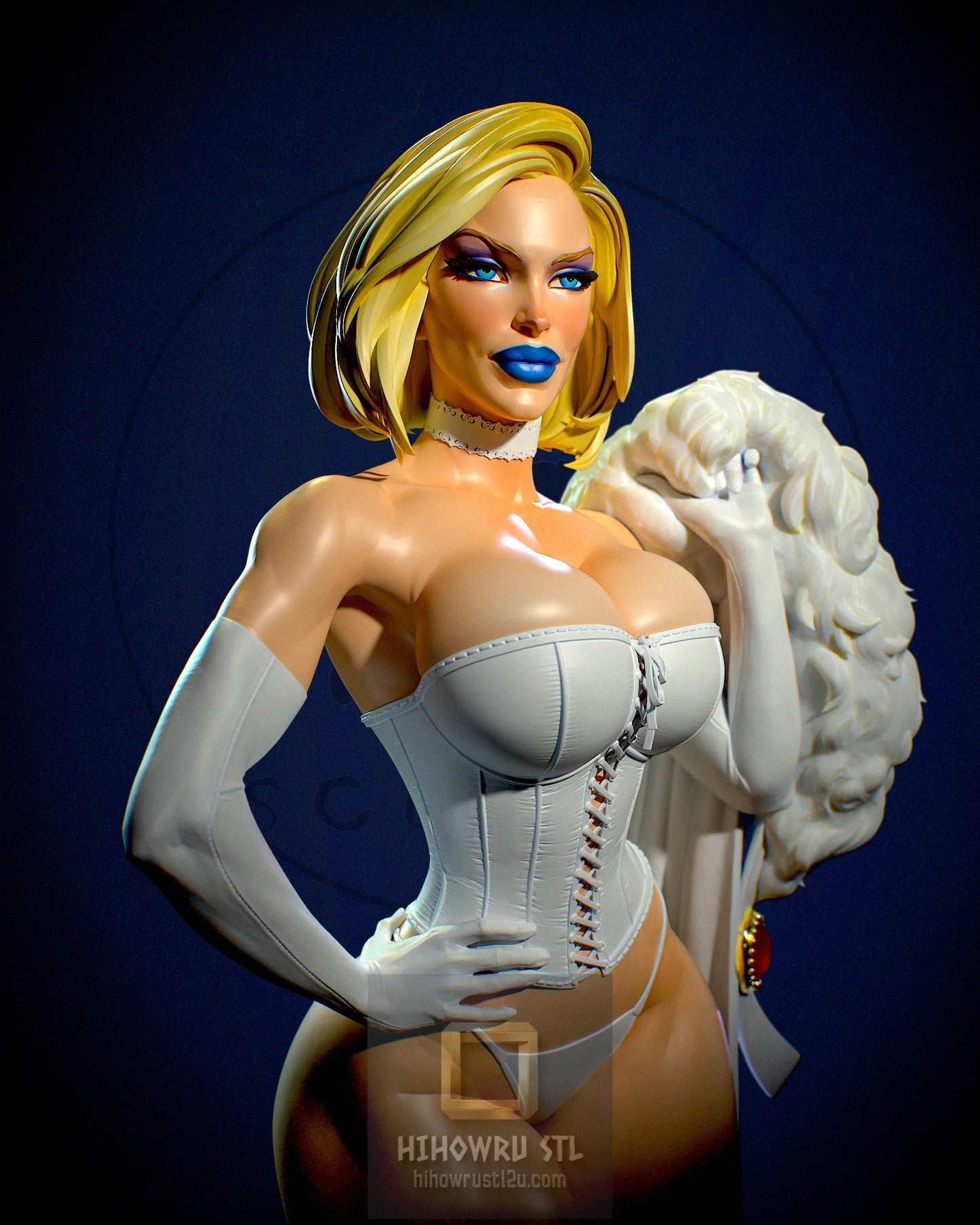 4994 Emma Frost NSFW - X-men - STL 3D Print Files