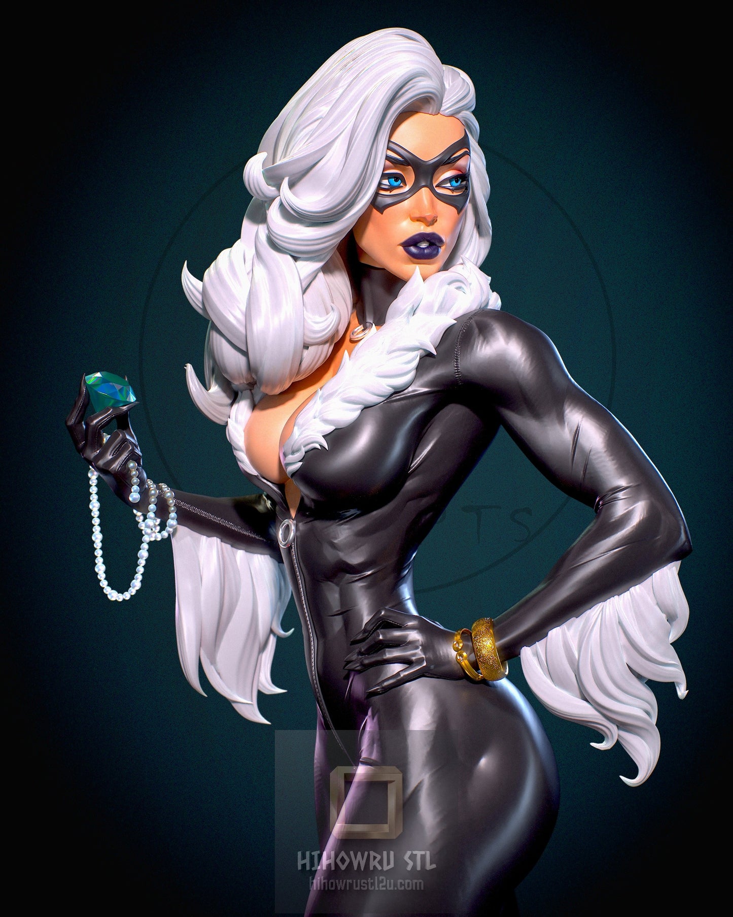 4984 Black Cat NSFW - Marvel Comics  - STL 3D Print Files