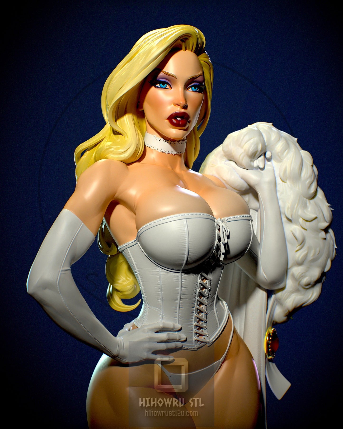 4994 Emma Frost NSFW - X-men - STL 3D Print Files