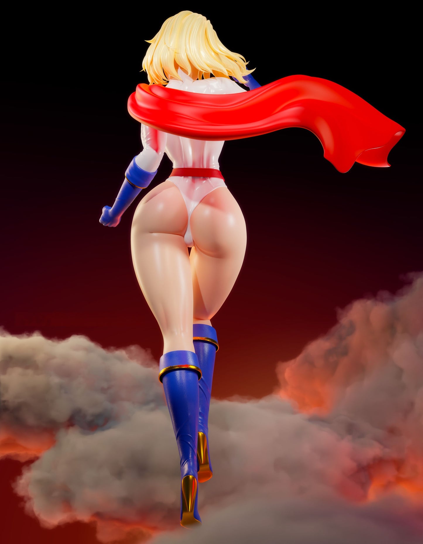 1690 Power Girl NSFW - DC Comics - STL 3D Print Files