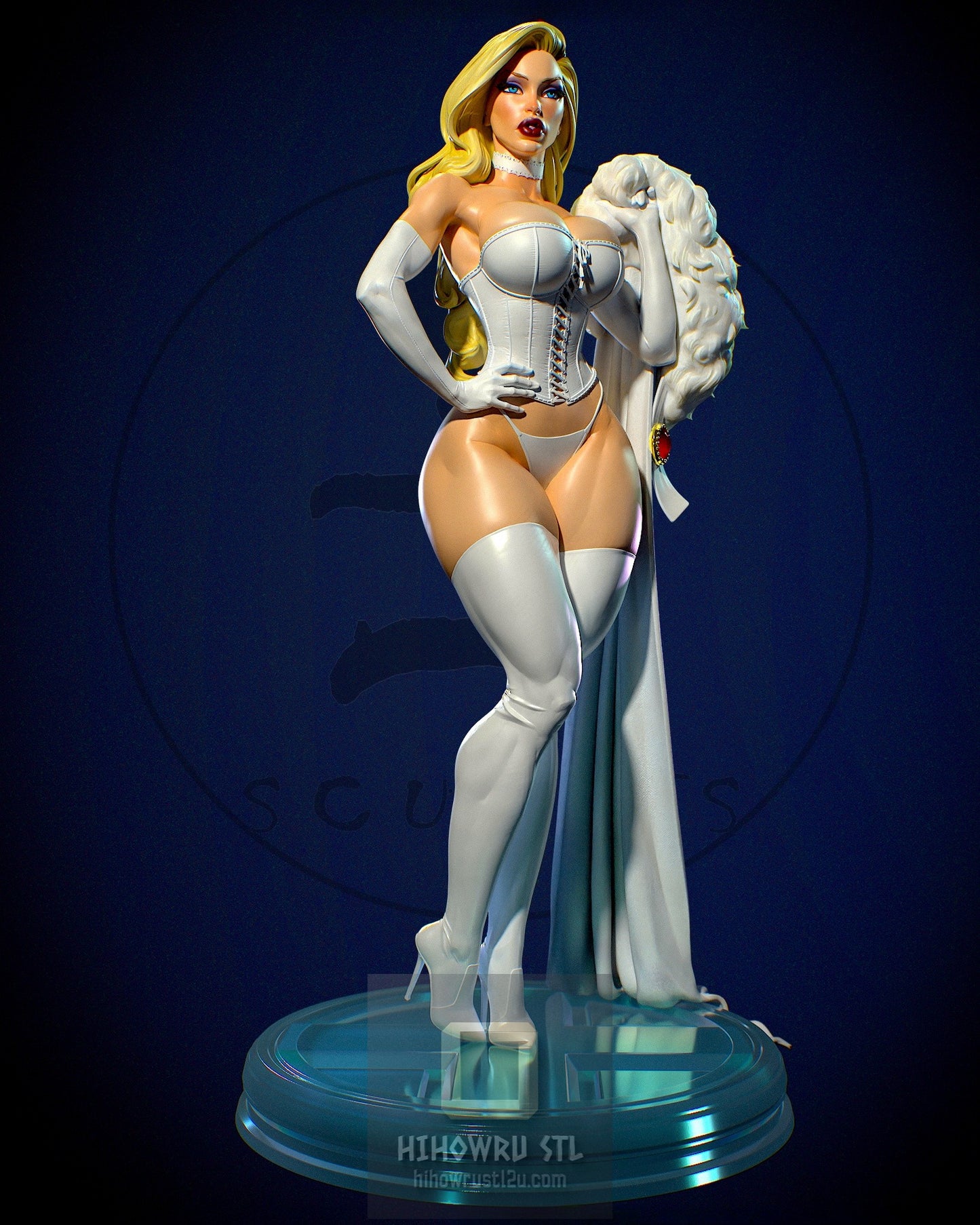 4994 Emma Frost NSFW - X-men - STL 3D Print Files