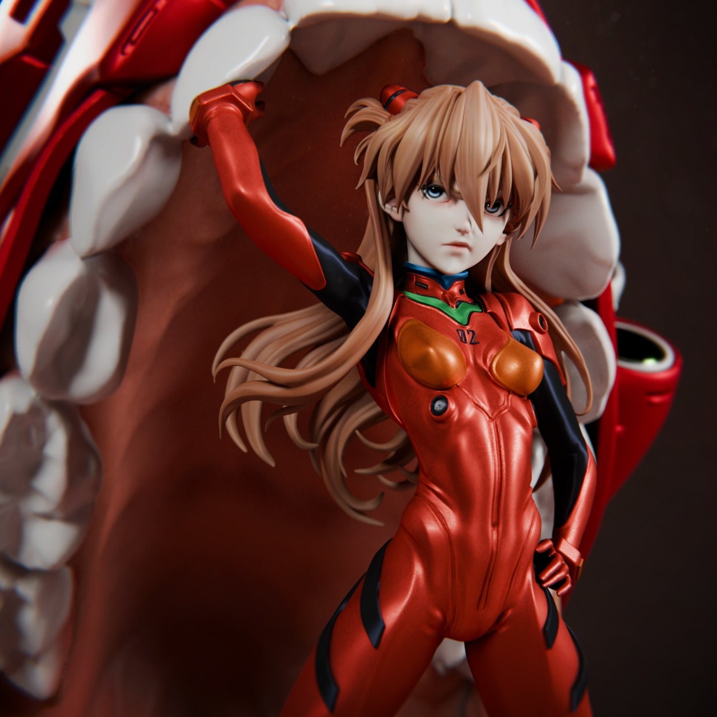 2638 Asuka Langley Soryu AND EVA 02 - Evangelion - STL 3D Print Files