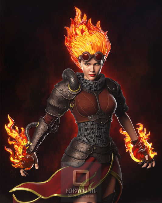 5258 Chandra Nalaar - MTG - STL 3D Print Files