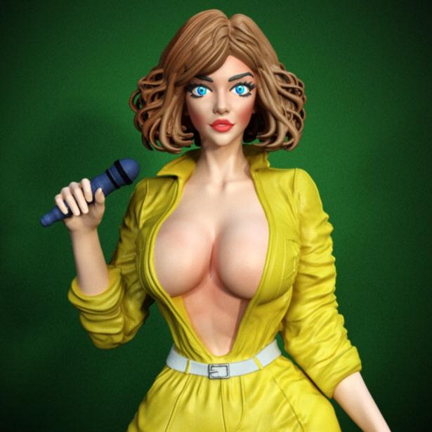 2652 April O'Neil NSFW - TMNT - STL 3D Print Files