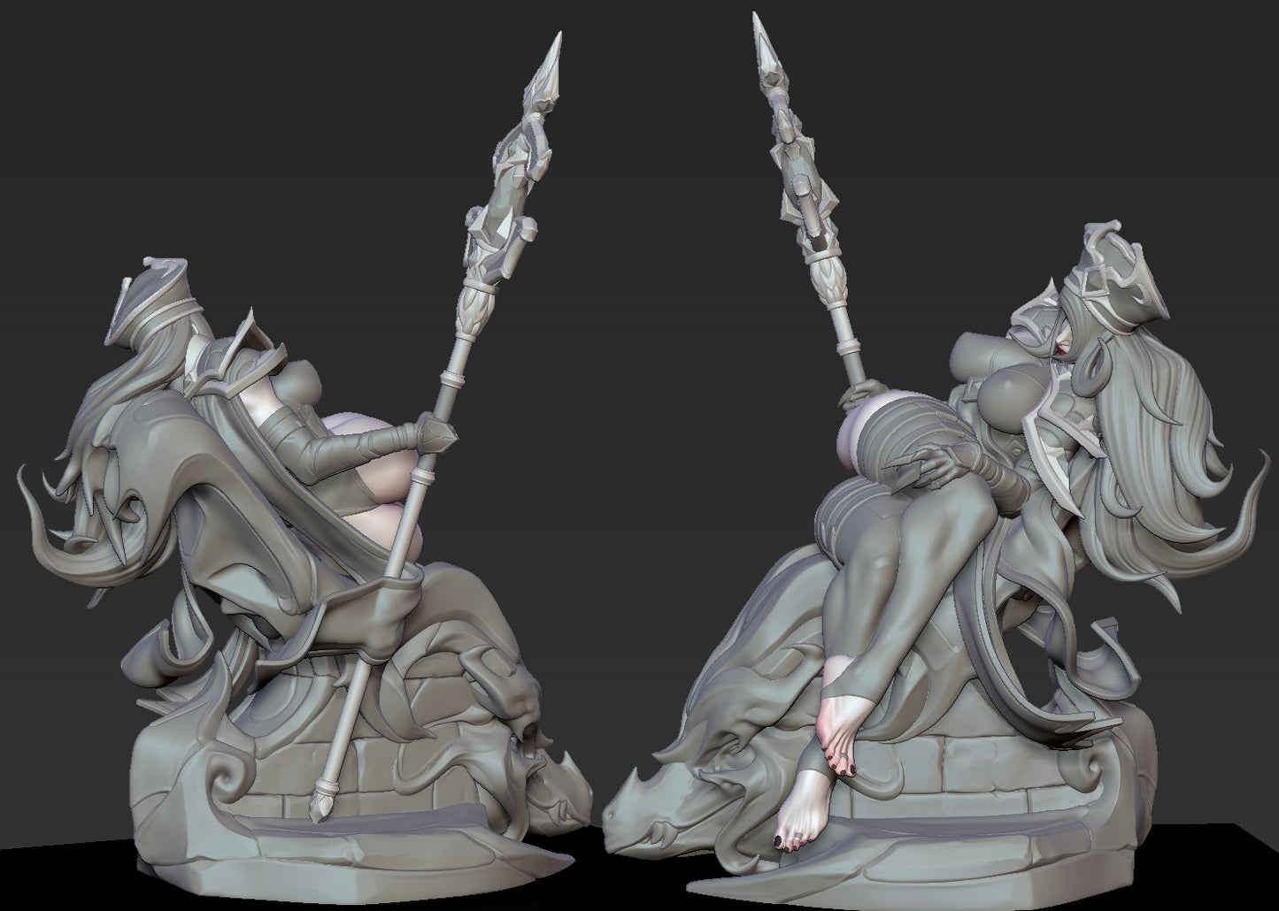 1823 Sally Whitemane NSFW and A2 - STL 3D Print Files