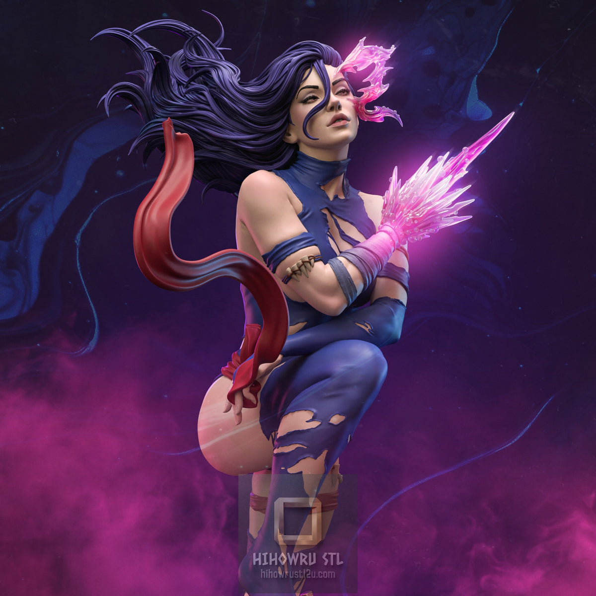 5521 Psylocke Savage Land - X-men - STL 3D Print Files