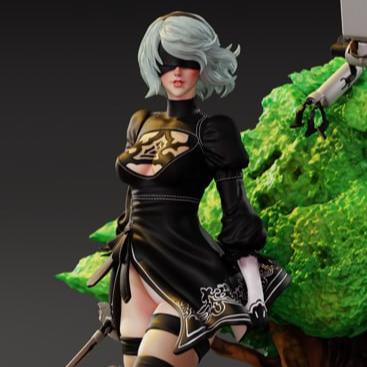 3218 2B NSFW - Nier Automata - STL 3D Print Files