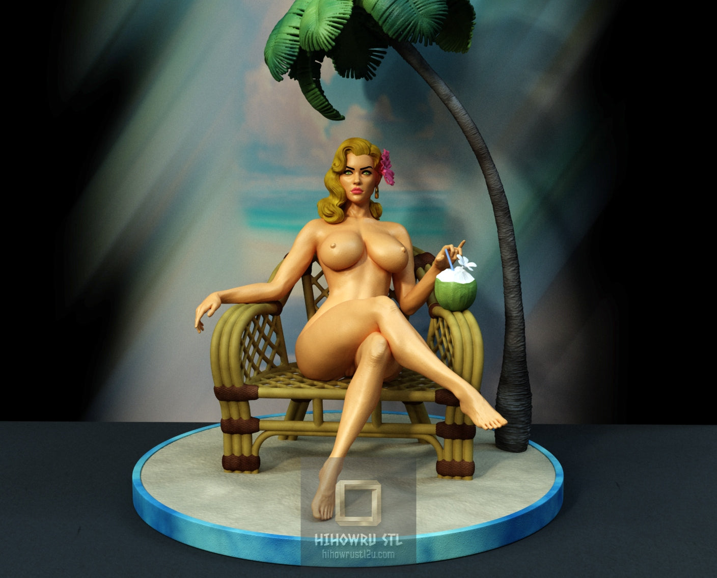 5284 Hawaii Girl NSFW - STL 3D Print Files