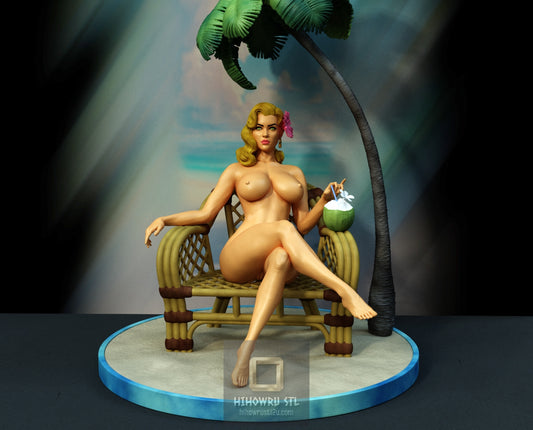 5284 Hawaii Girl NSFW - STL 3D Print Files