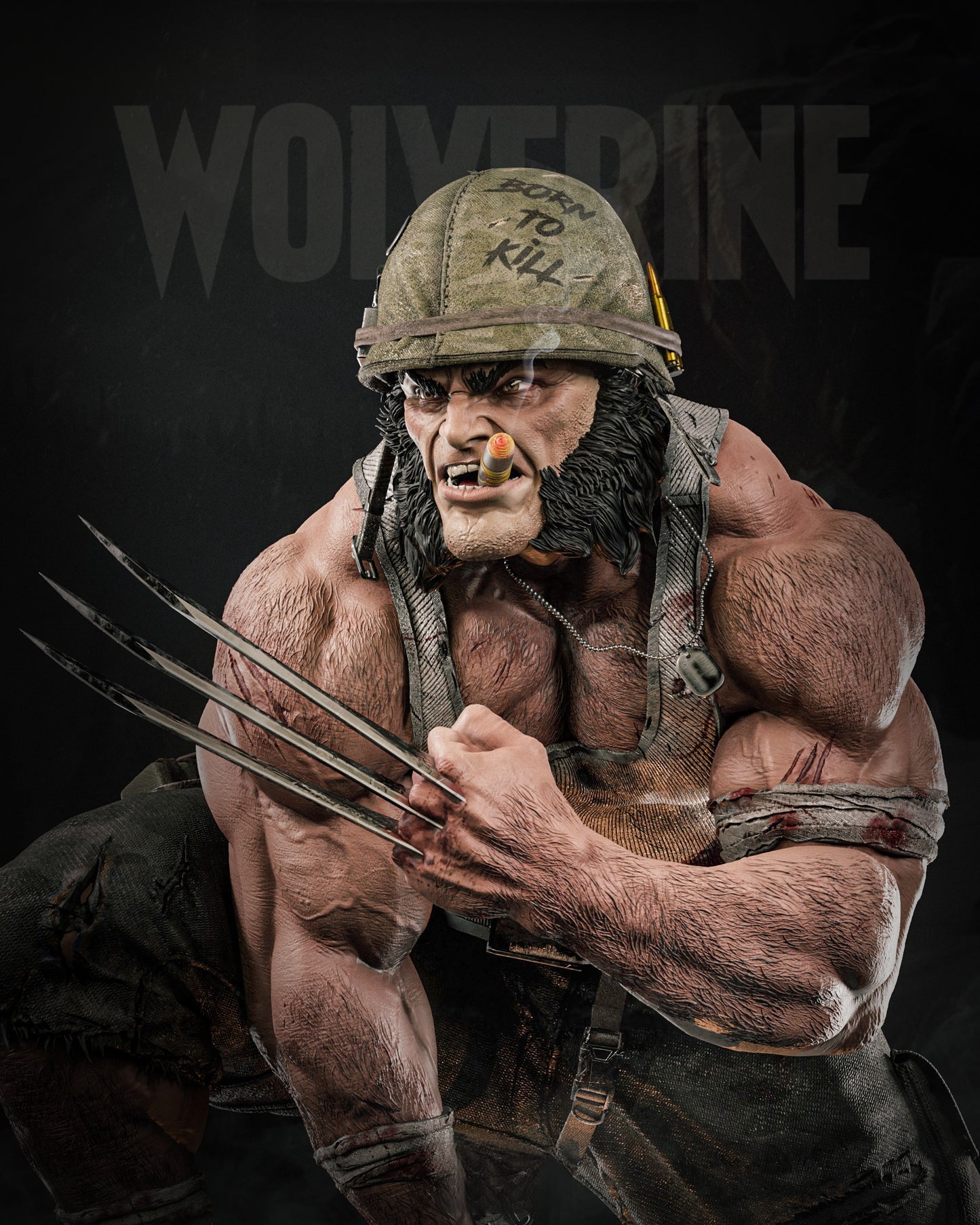 1805 WOLVERINE - LOGAN - STL 3D Print Files