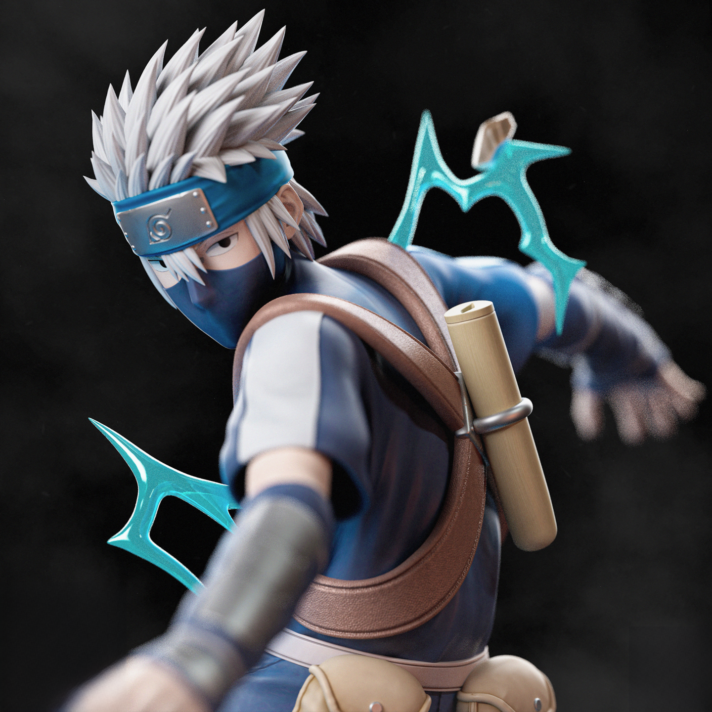 1800 Kakashi Hatake - Naruto - STL 3D Print Files