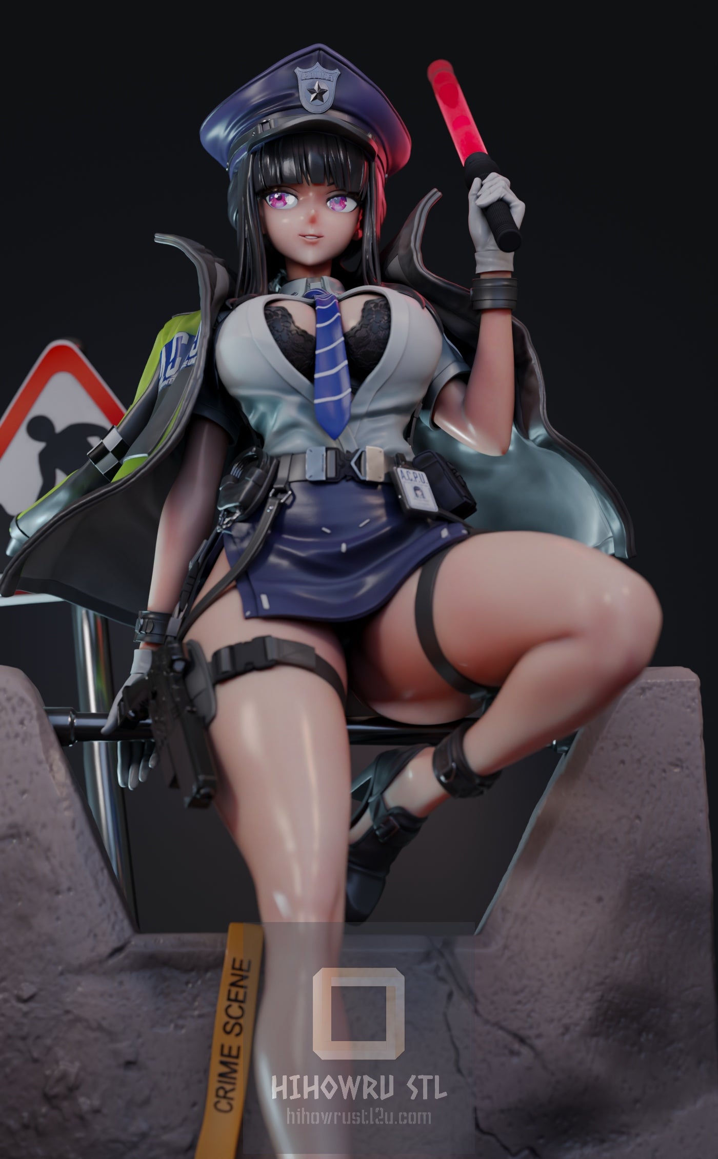 4657 D Killer Wife Secret Police NSFW - Nikke Goddess of Victory - STL 3D Print Files