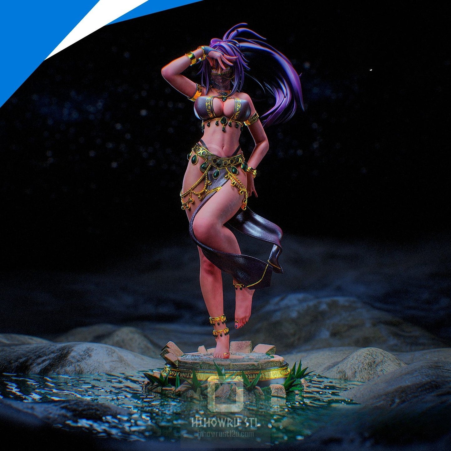 4458 Yoruichi Shihouin - Bleach - STL 3D Print Files