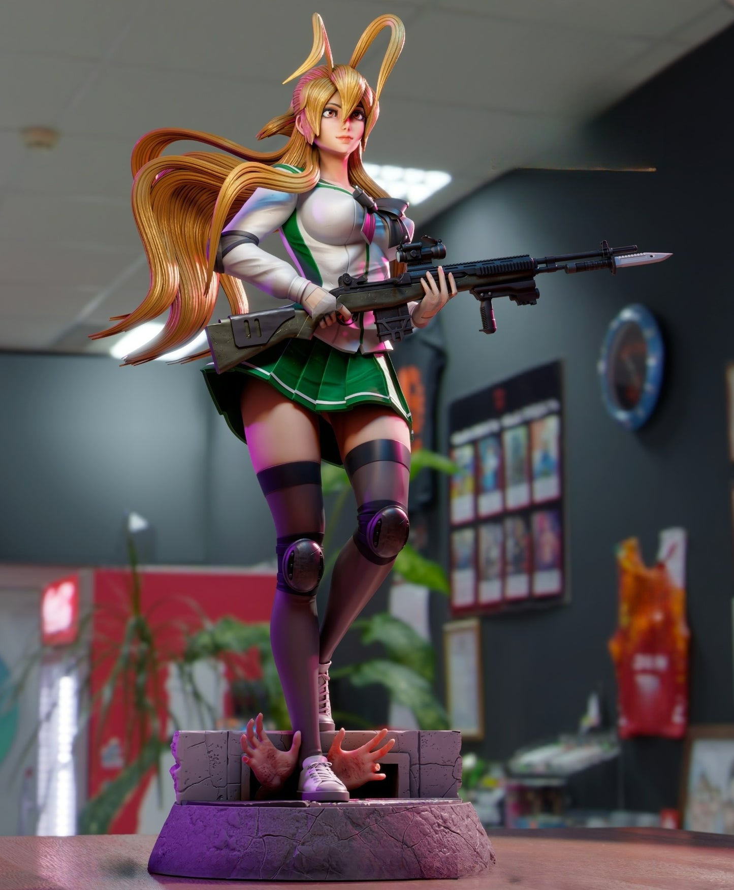 3247 Rei Miyamoto NSFW - Highschool of the Dead - STL 3D Print Files