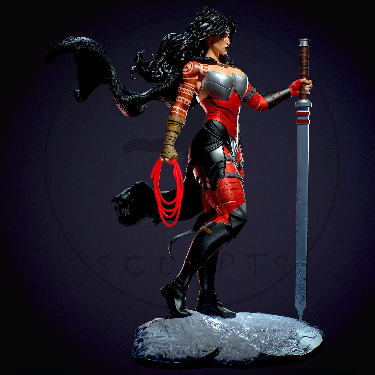 3393 Wonder Woman NSFW - DC Comics - STL 3D Print Files