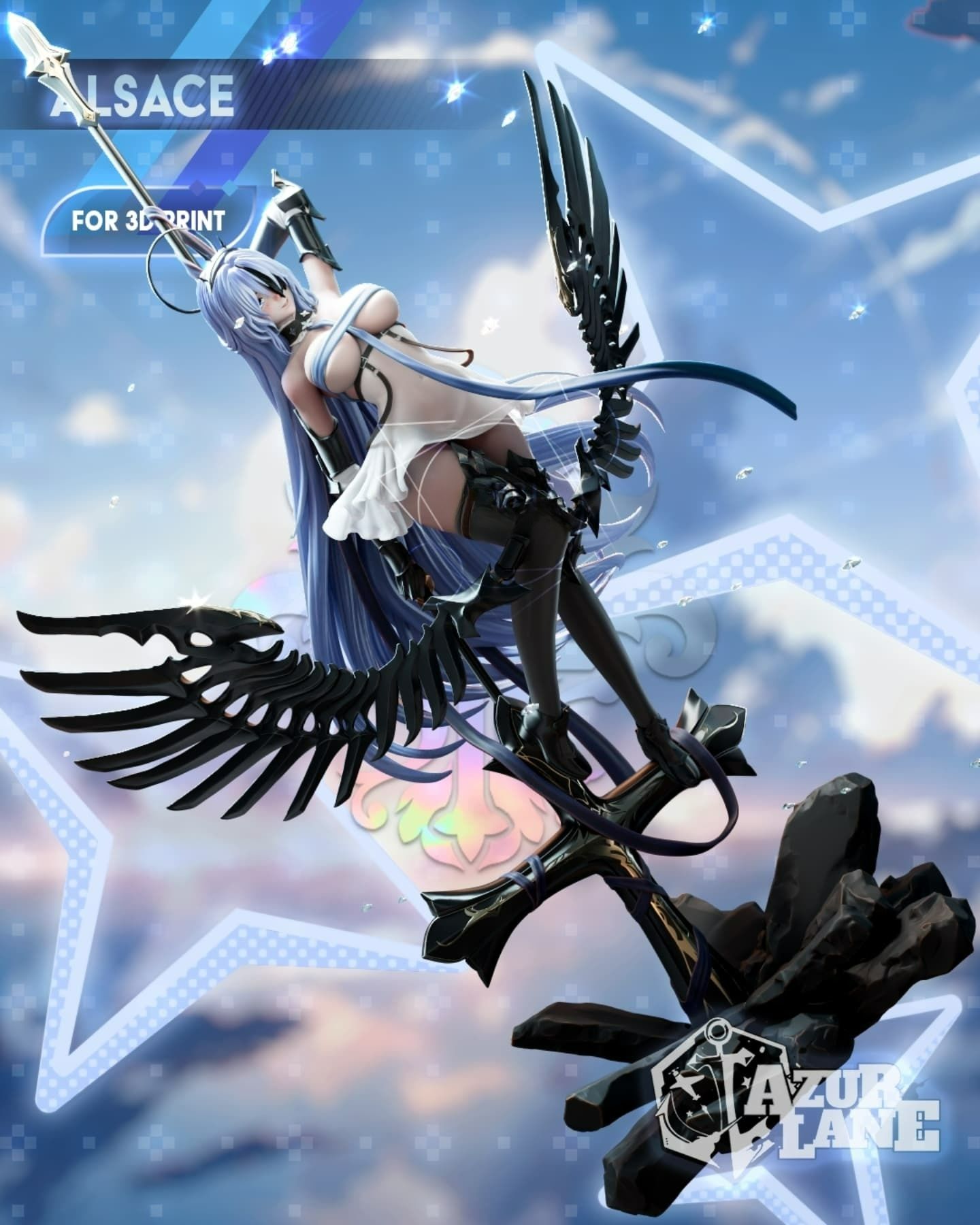 3723 Alsace - Azur Lane - STL 3D Print Files