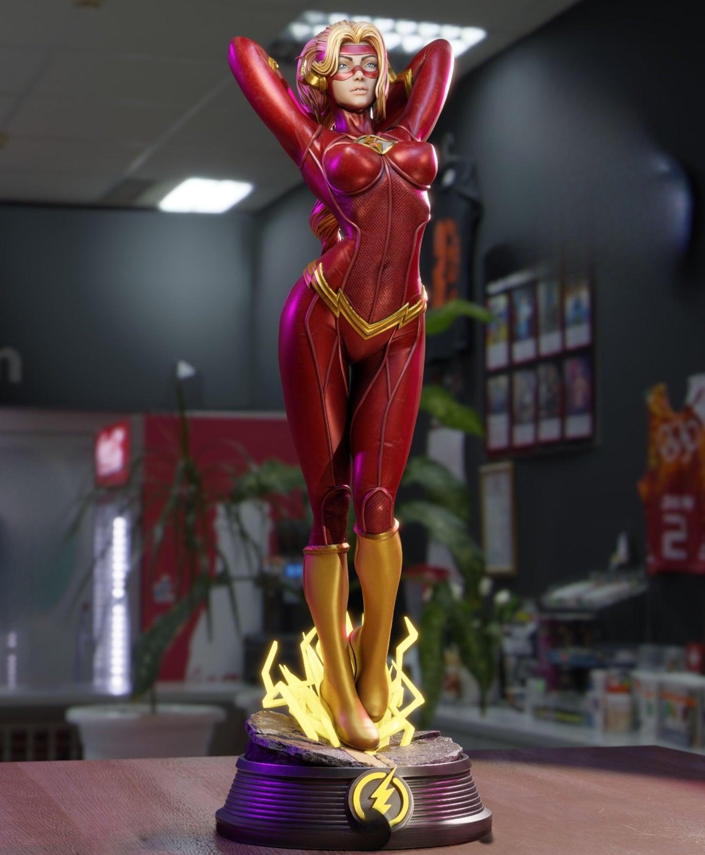 4215 Lady Flash NSFW - DC COMICS - STL 3D Print Files