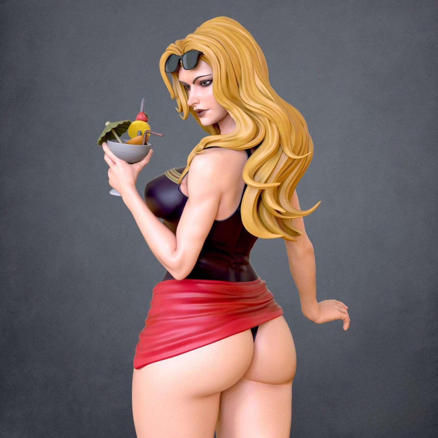 4244 Captain Marvel Swimsuit NSFW - Marvel Comics - STL 3D Print Files