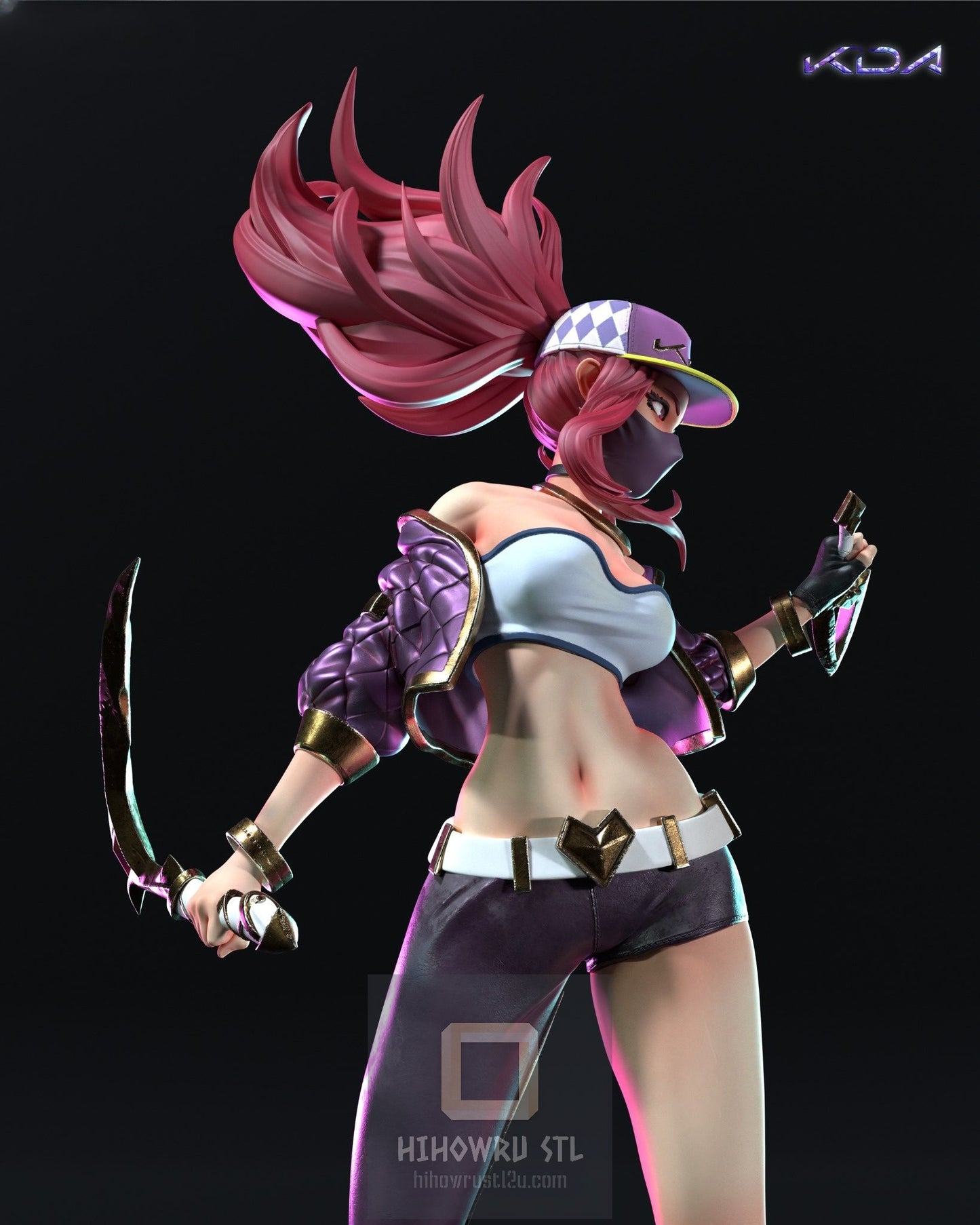 4311 Akali - K/DA  - STL 3D Print Files