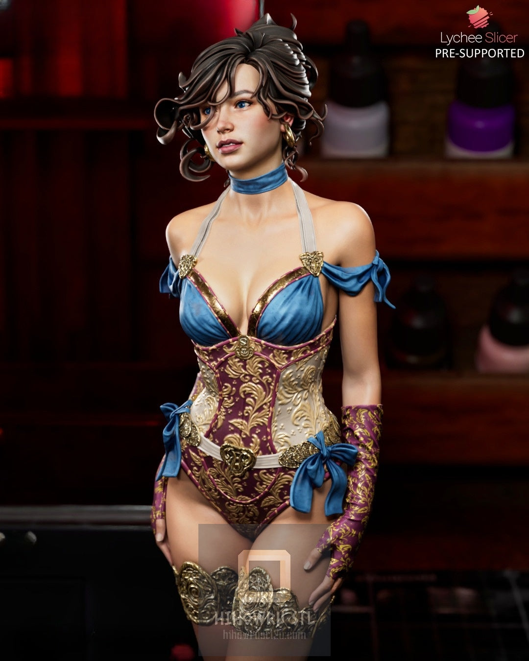 4387 Pretty Lady LACE - STL 3D Print Files