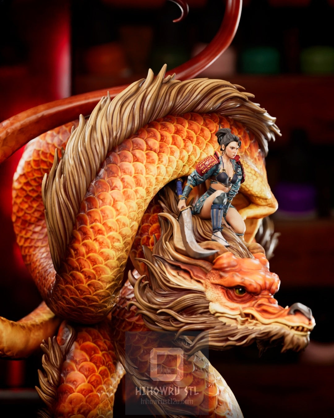 4487 Dragon Rider - STL 3D Print Files