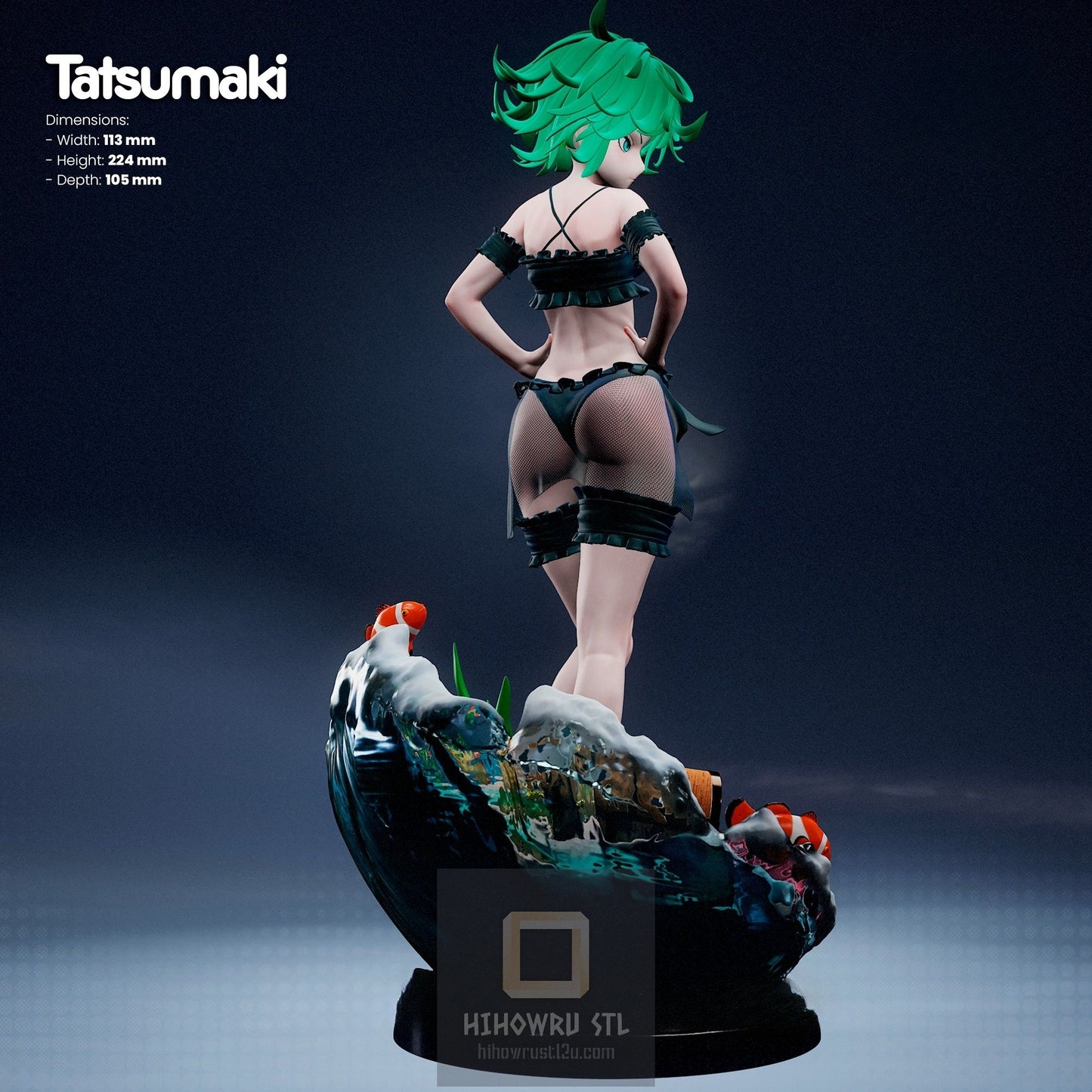 4539 Tatsumaki - One-Punch Man - STL 3D Print Files