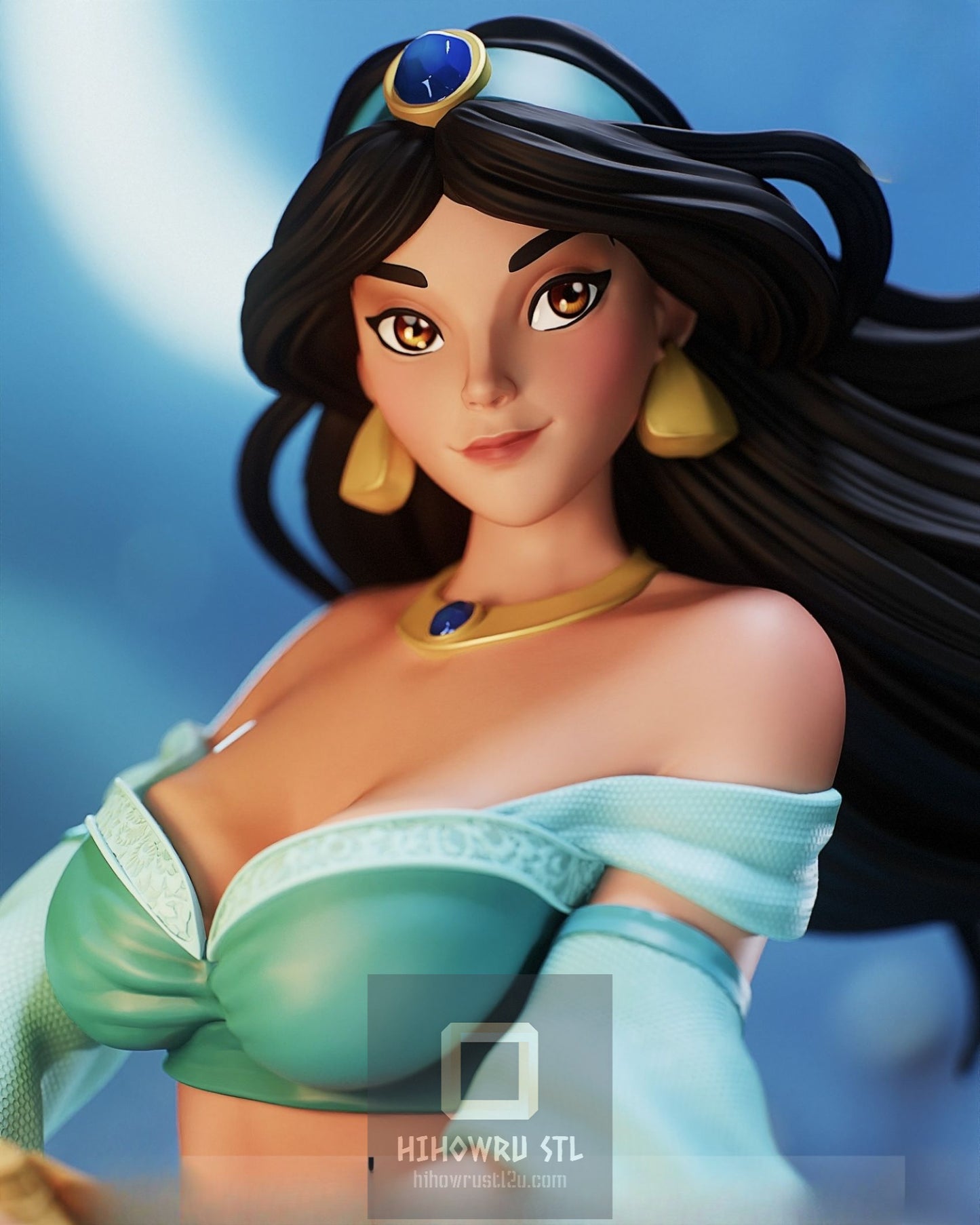 4564 Jasmine NSFW - Aladdin - STL 3D Print Files