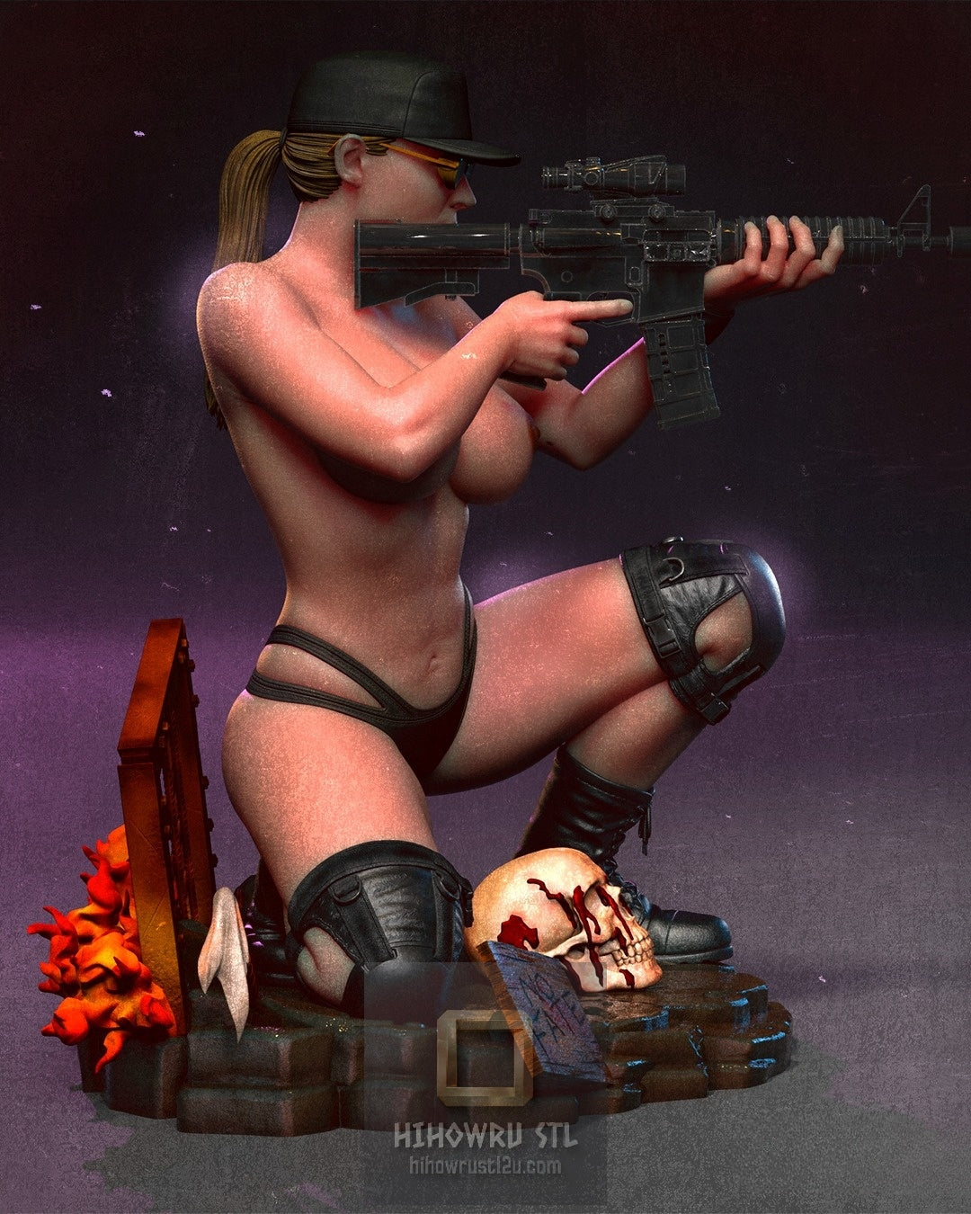 5107 Sarah Connor NSFW - Terminator - STL 3D Print Files